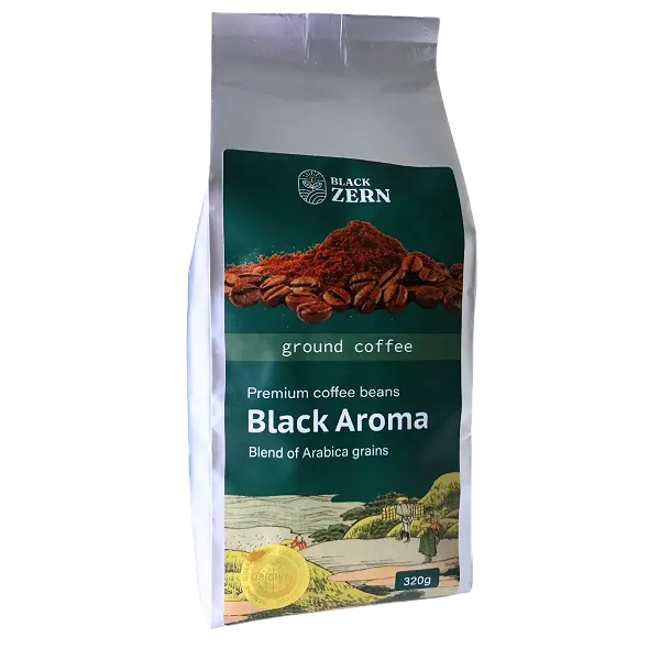 Ground coffee, BlackAroma, Arabica 100%, 320g