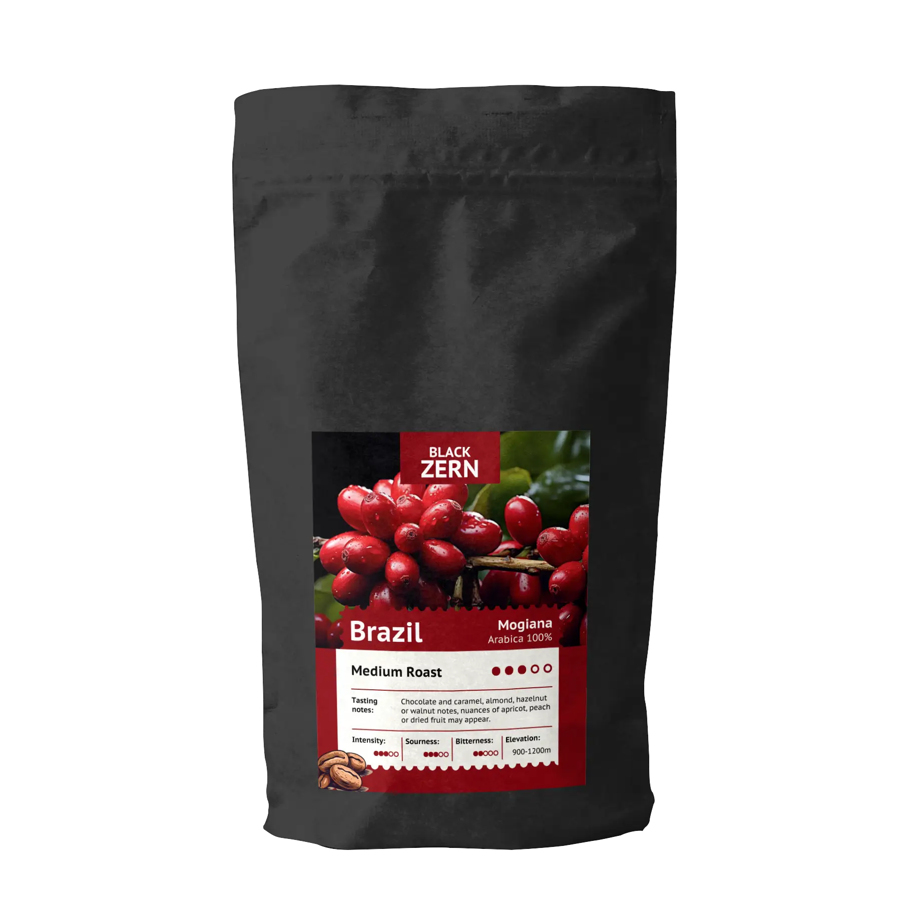 Кава в зернах Арабіка Бразилія Маджано (Mogiana)