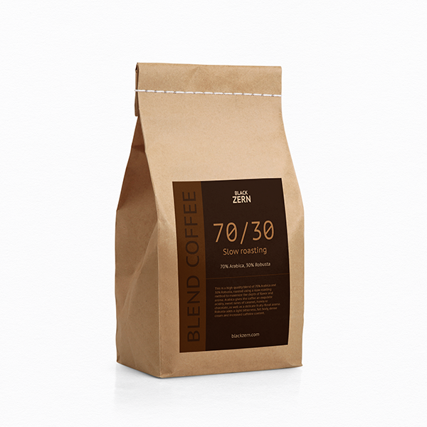 Blend кавових зерен 70 / 30, Slow roasting